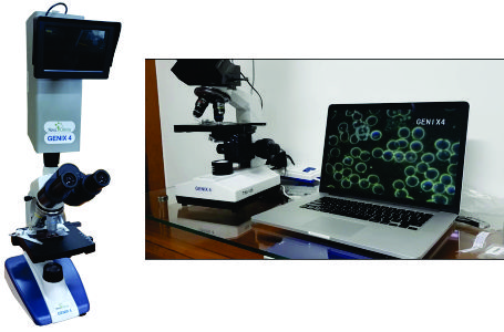 Microscpio Genix 4 - campo claro e campo escuro - Nova Cincia