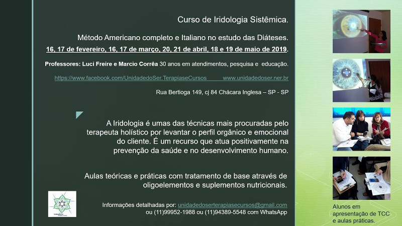 Curso Iridologia Sistêmica